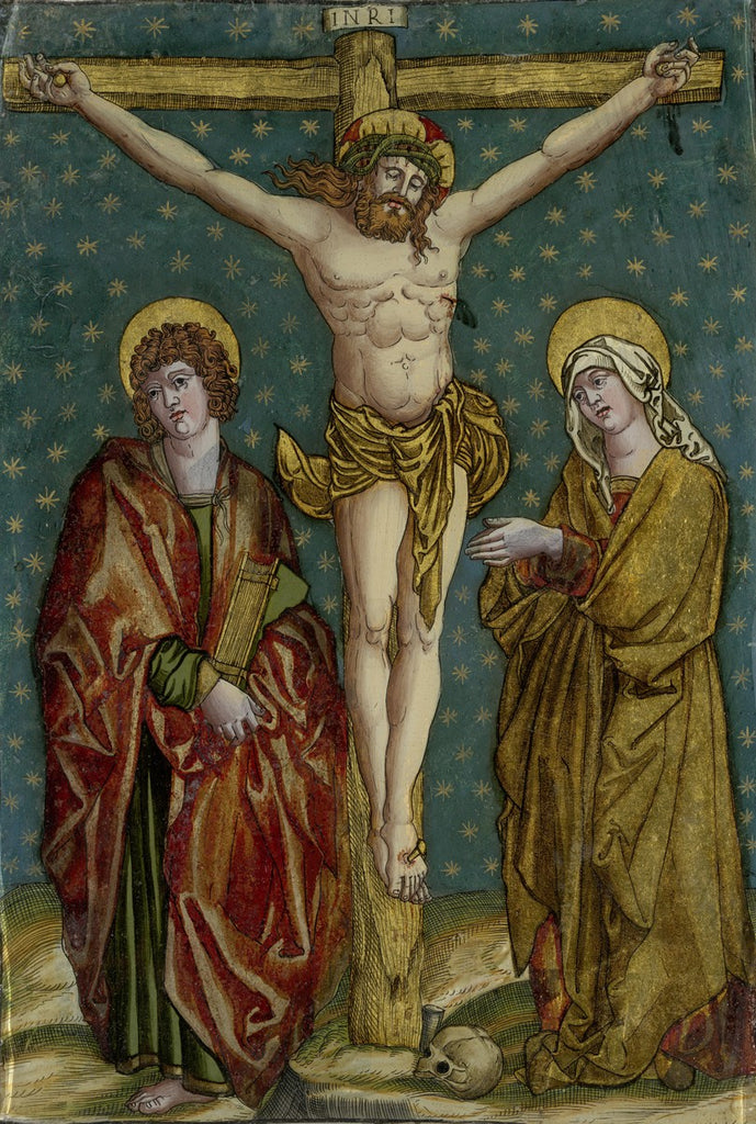 Crucifixion of Christ, with the Virgin and St John